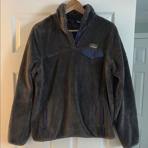 LL Bean Gray Fleece Pullover